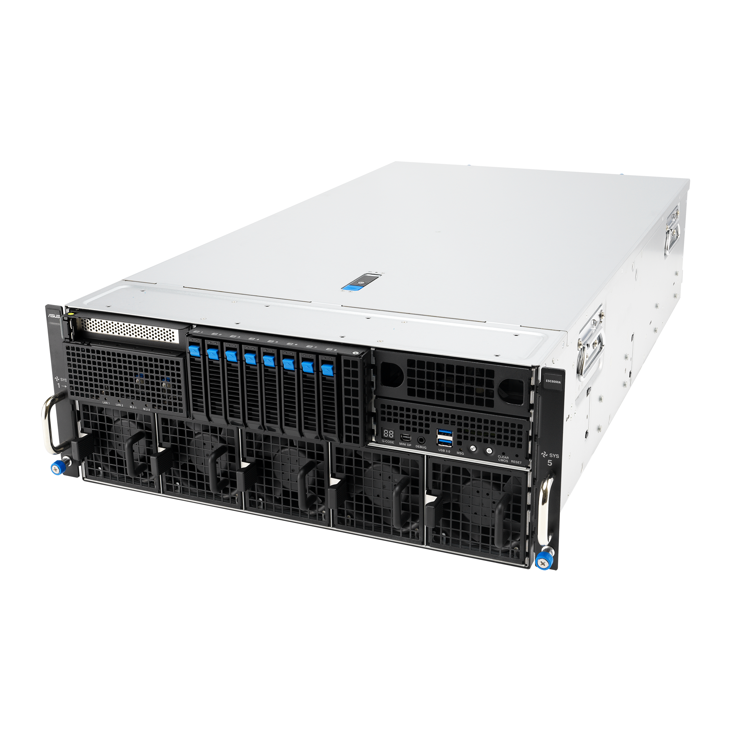 eRacks/HIGHLANDER flagship AI server, 4U, up to 8x RTX PRO 6000