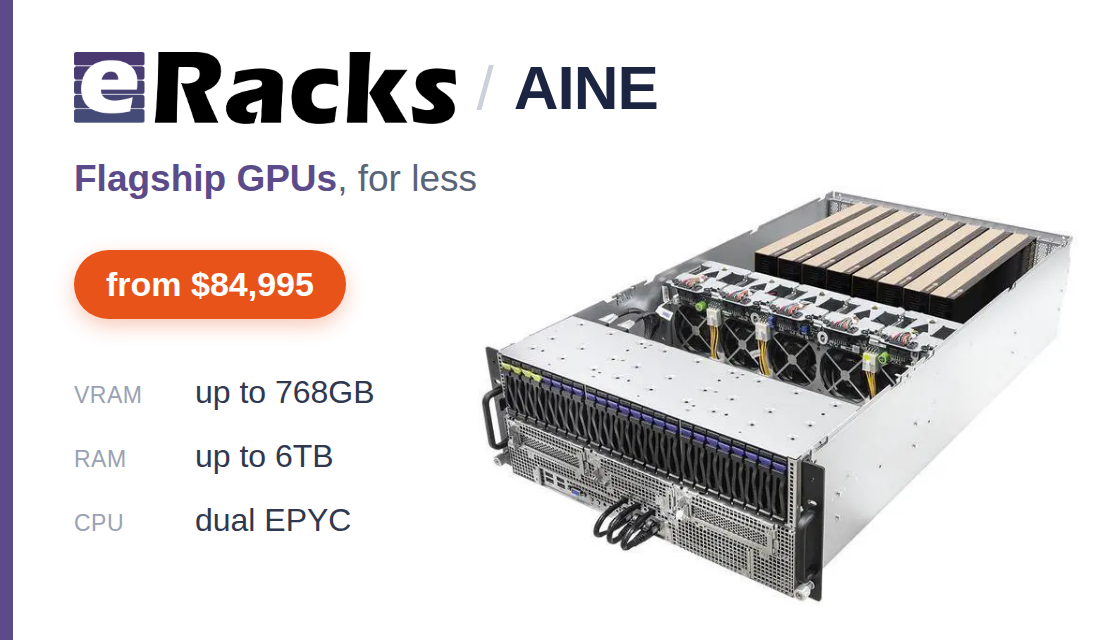 eRacks AINE - Value Flagship GPU Server