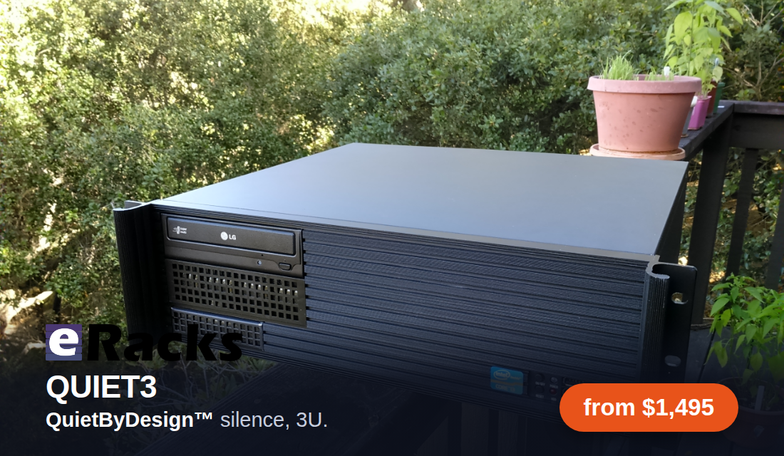 eRacks QUIET3 - QuietByDesign, lifestyle